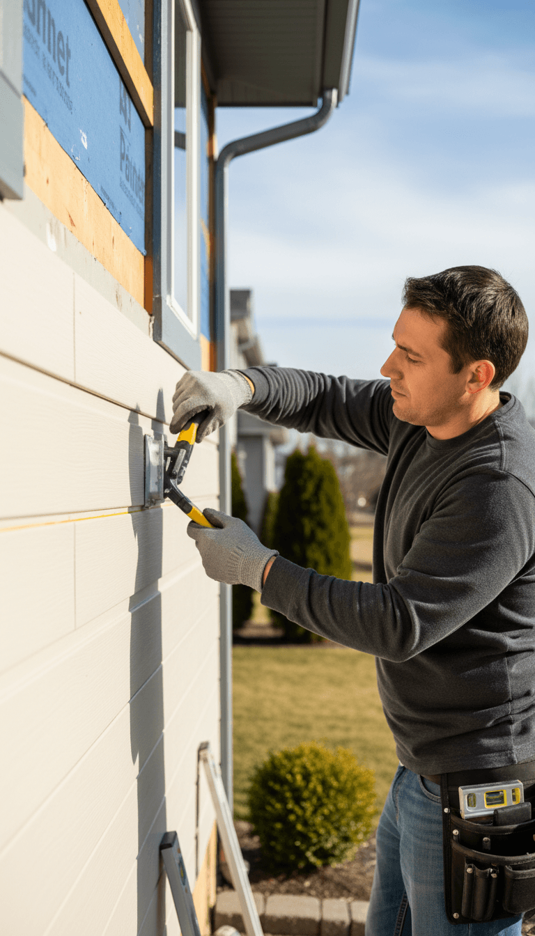 James Hardie siding installation