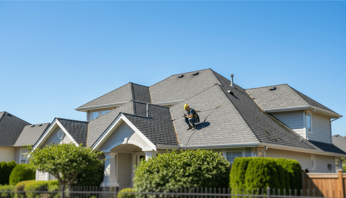 Professional roof maintenance and cleaning